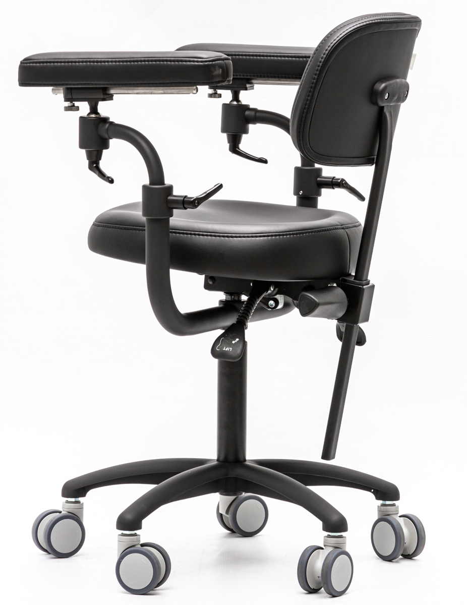 Стул микроскописта Mercury ELITE Black фото