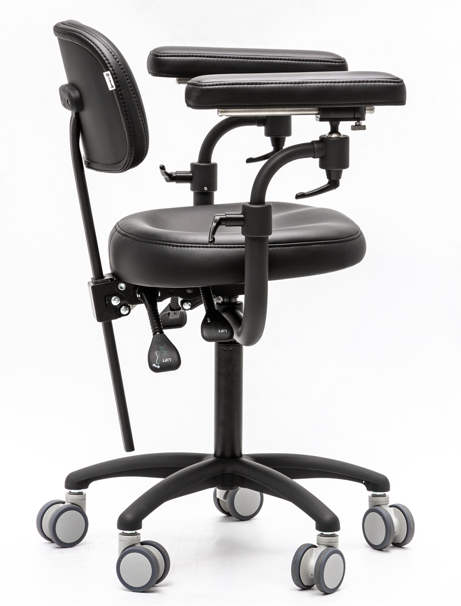Стул микроскописта Mercury ELITE Black фото
